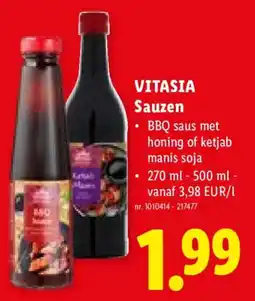 Lidl Vitasia sauzen aanbieding