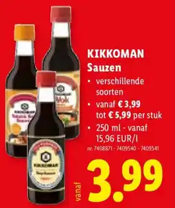 Lidl Kikkoman sauzen aanbieding