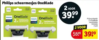 Kruidvat Philips scheermesjes OneBlade aanbieding
