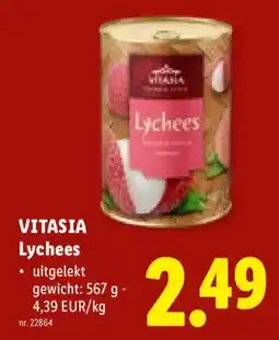 Lidl Vitasia lychees aanbieding