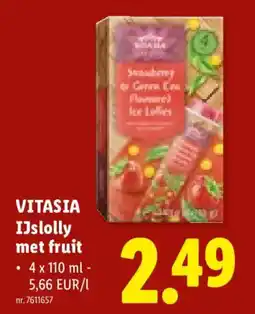Lidl Vitasia ijslolly met fruit aanbieding