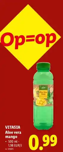 Lidl Vitasia aloe vera mango aanbieding