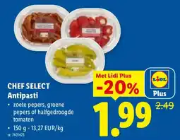 Lidl Chef select antipasti aanbieding