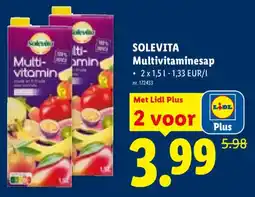 Lidl Solevita multivitaminesap aanbieding
