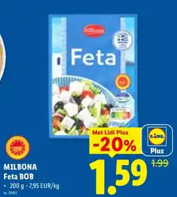 Lidl Milbona feta bob aanbieding