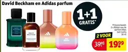 Kruidvat David Beckham en Adidas parfum aanbieding