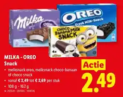 Lidl Milka - Oreo Snack aanbieding