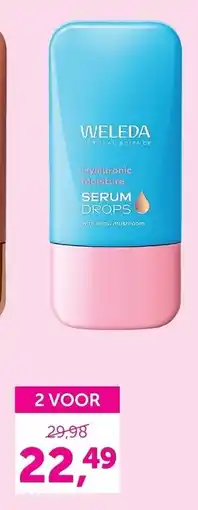 Holland & Barrett Weleda hyaluronic moisture serum drops aanbieding