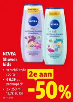 Lidl Nivea shower kids aanbieding
