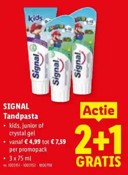 Lidl Signal tandpasta aanbieding
