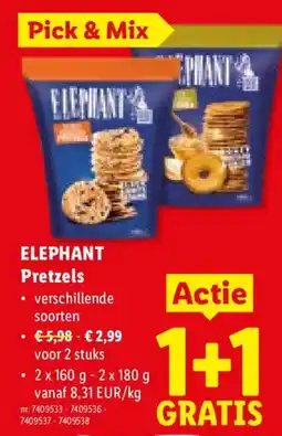 Lidl Elephant pretzels aanbieding