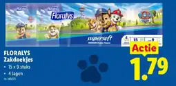 Lidl Floralys zakdoekjes aanbieding
