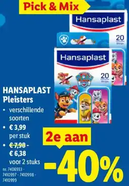 Lidl Hansaplast pleisters aanbieding