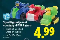 Lidl Speelfiguurtje met voertuig paw patrol aanbieding