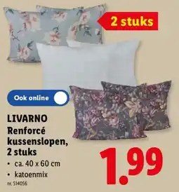 Lidl Livarno renforcé kussenslopen aanbieding