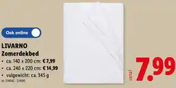Lidl Livarno zomerdekbed aanbieding