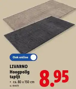 Lidl Livarno hoogpolig tapijt aanbieding