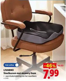 Lidl Stoelkussen met memory foam aanbieding