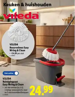Lidl Vileda reinigingsset easy wring & clean aanbieding