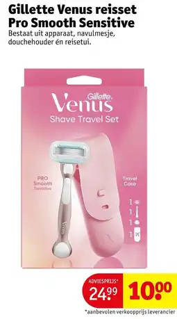 Kruidvat Gillette Venus reisset pro smooth sensitive aanbieding