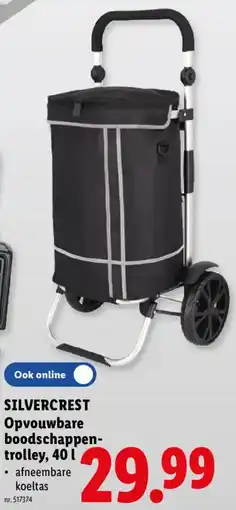 Lidl opvouwbare boodschappen-trolley aanbieding