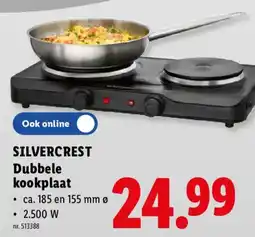 Lidl silvercrest dubbele kookplaat aanbieding
