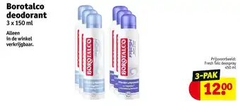 Kruidvat Borotalco deodorant aanbieding