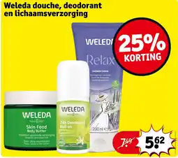 Kruidvat Weleda douche, deodorant en lichaamsverzorging aanbieding