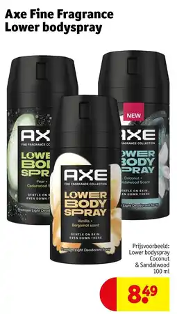 Kruidvat Axe lower bodyspray aanbieding
