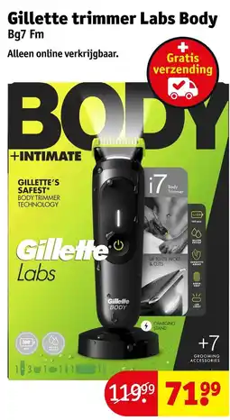 Kruidvat Gillette trimmer Labs Body aanbieding