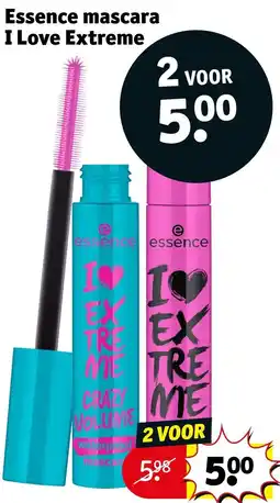 Kruidvat essence mascara I love extreme aanbieding