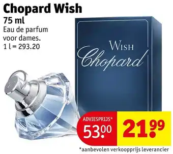 Kruidvat Chopard Wish aanbieding