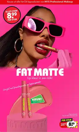 Kruidvat Keuze uit alle fat oil lipproducten van nyx professional makeup aanbieding