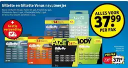 Kruidvat Gillette en Gillette Venus navulmesjes aanbieding