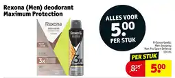 Kruidvat Rexona (Men) deodorant Maximum Protection aanbieding