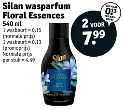 Kruidvat Silan wasparfum floral essences aanbieding