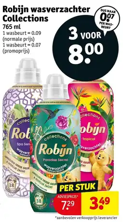 Kruidvat Robijn wasverzachter collections aanbieding