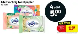 Kruidvat Edet vochtig toiletpapier aanbieding