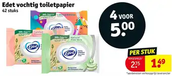 Kruidvat Edet vochtig toiletpapier aanbieding