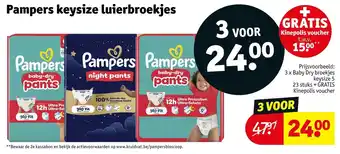 Kruidvat Pampers keysize luierbroekjes aanbieding