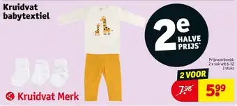 Kruidvat Kruidvat babytextiel aanbieding