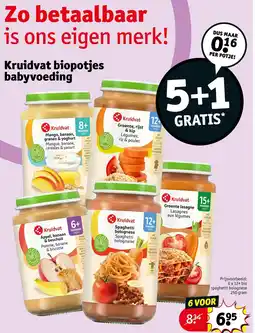 Kruidvat Kruidvat biopotjes babyvoeding aanbieding