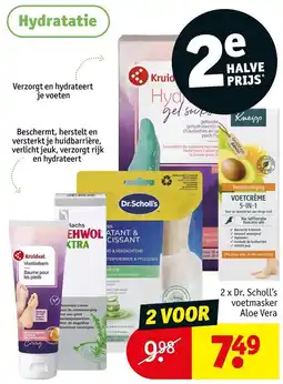 Kruidvat Dr. Scholl's voetmasker Aloe Vera aanbieding