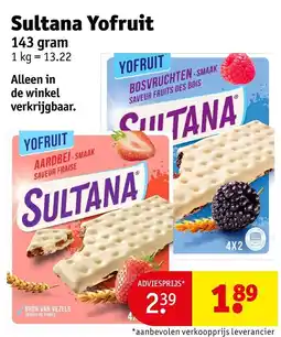 Kruidvat Sultana Yofruit aanbieding