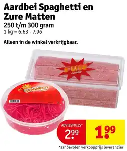 Kruidvat Aardbei Spaghetti en Zure Matten aanbieding