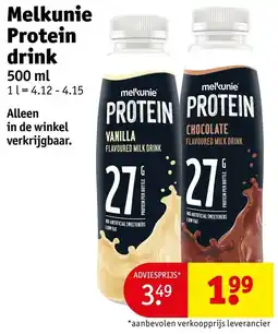 Kruidvat Melkunie protein drink aanbieding