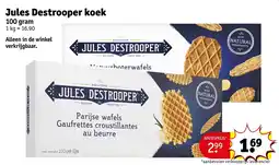 Kruidvat Jules Destrooper koek aanbieding