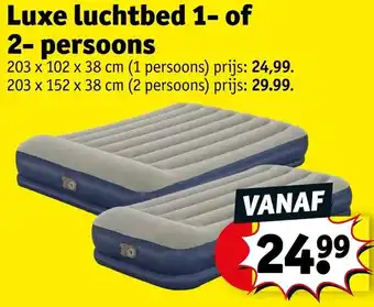 Kruidvat Luxe luchtbed aanbieding