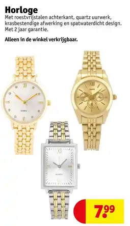 Kruidvat Horloge aanbieding
