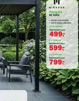 Van Cranenbroek Pergola 80 Solid aanbieding
